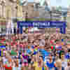 Runners who have just started the Bath Half Marathon