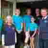 The Northamptonshire Committee team and helpers wearing Fight for Sight tops at the Garden Party