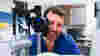Professor Gus Gazzard in a research lab