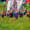 Hundreds of people taking part in the Peak District Ultra Challenge after having recently crossed the start line