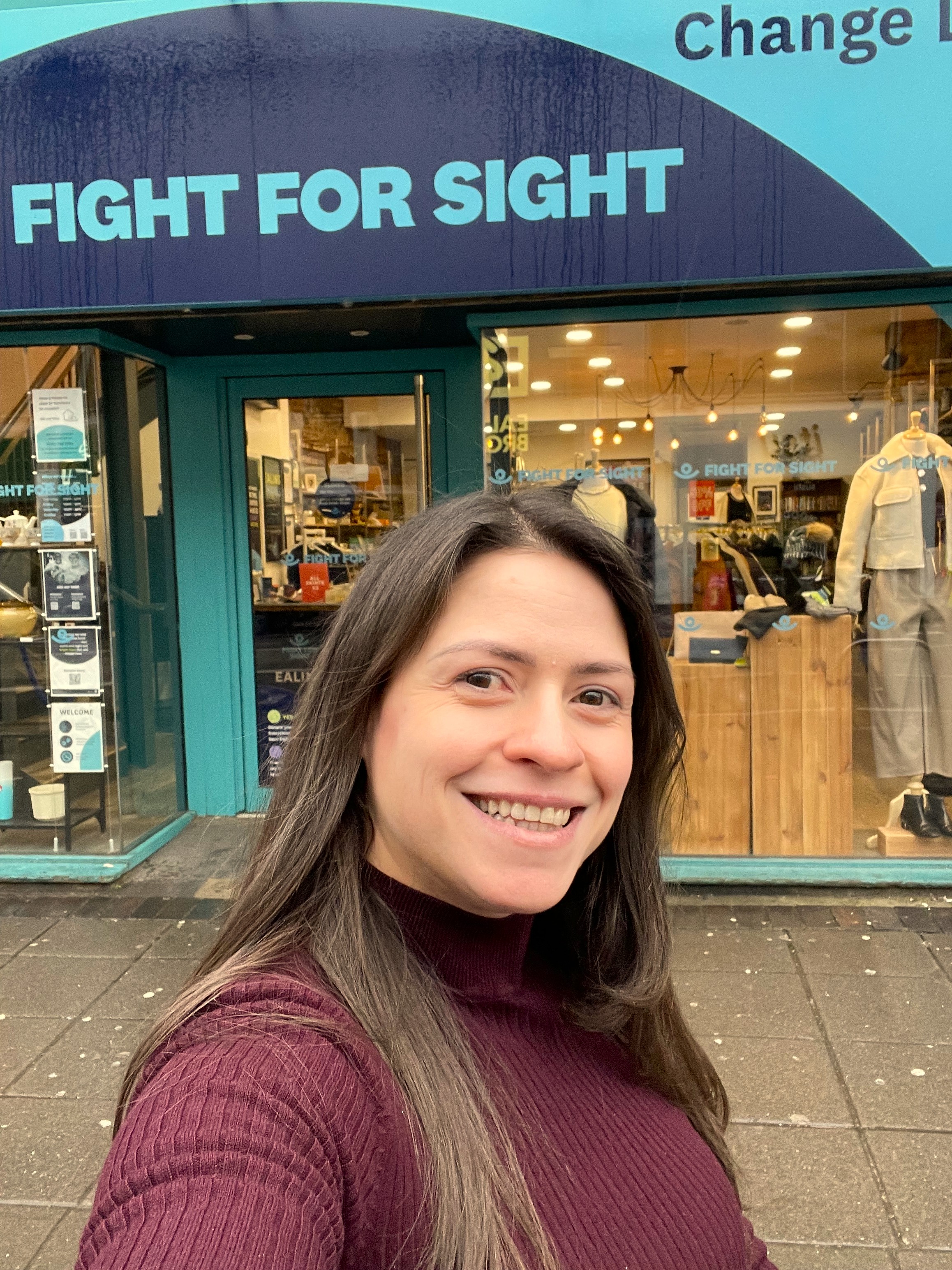 Sophia Ealing charity shop manager for Fight for Sight