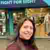 Sophia Ealing charity shop manager for Fight for Sight