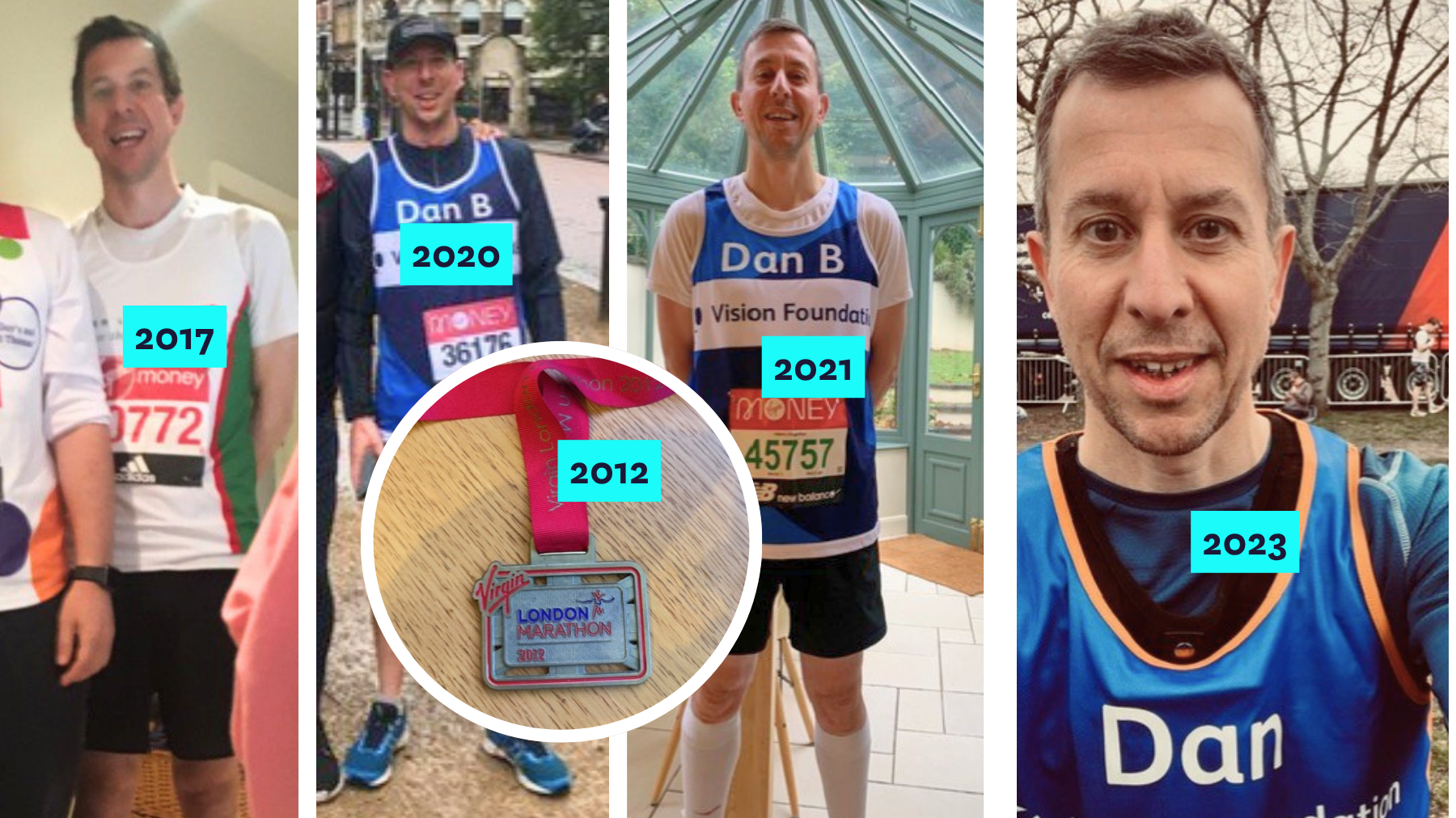 Daniel - Six time runner of the London Marathon for Fight for Sight