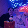 A picture of Tommy Salisbury and his friend Jack Wallbridge who ran the marathon in April 2025