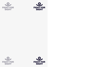 A portrait page showing logos positioned in  all four corners of the page. The top right and bottom right logos are fully opaque as these are the preferred positions. The logos positioned in the top left and bottom left are shown at 50% opacity.