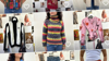 A collage of photos showing a woman wearing different items of clothing, purchased from Fight for Sight